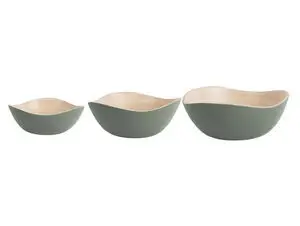 Present time - Bowl set Puro Organic bamboo jungle green