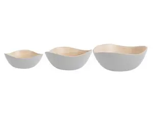 Present time - Bowl set Puro Organic bamboo white