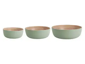 Present time - Bowl set Puro Round bamboo soft green