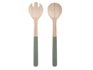 Present time - Salad server set Puro bamboo jungle green