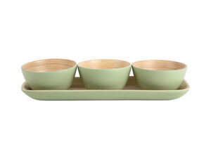 Present time - Snack set Puro bamboo soft green