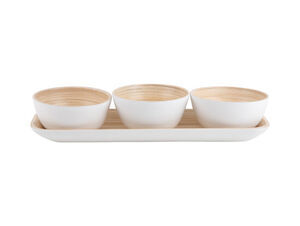 Present time - Snack set Puro bamboo white
