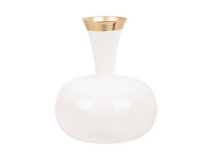 Present time - Vase Yara large enamel white