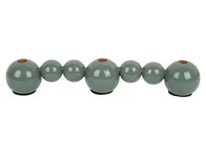 Present time - Candle holder Bubbles straight enamel jungle green