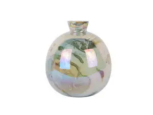 Present time - Vase Melange bottle pearly jungle green