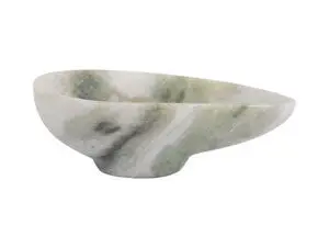Present time - Bowl Organic marble himalayan green