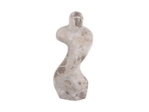 Present time - Statue Female abstract marble brown