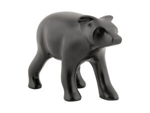 Present time - Statue Bear metal matt black
