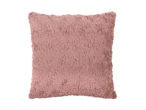 Present time - Cushion Tierno furry faded pink