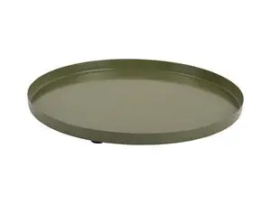 Present time - Tray Servir round extra small army green
