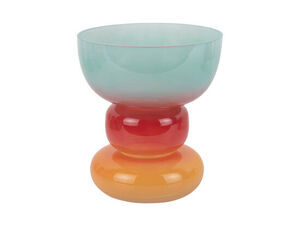 Present time - Vase Summer Vibes glass wide multi colour