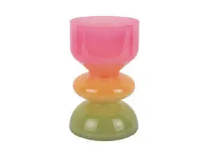 Present time - Vase Funky Vibes glass small multi colour