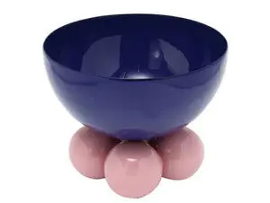 Present time - Bowl Double Funky medium cobalt blue w. soft pink