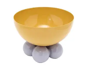 Present time - Bowl Double Funky medium bright yellow w. soft purple