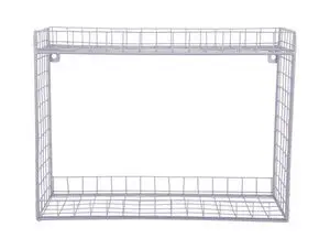 Present time - Wall rack Reja double layer soft purple