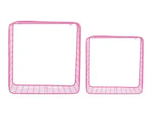 Present time - Wall rack set Reja bright pink
