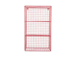 Present time - Wall rack Reja large scarlet red