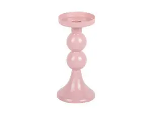 Present time - Candle holder Funky medium soft pink