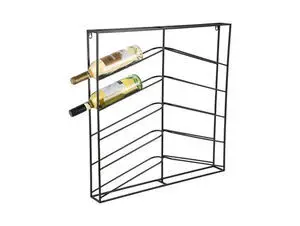 Present time - Wine rack Cuadro metal matt black