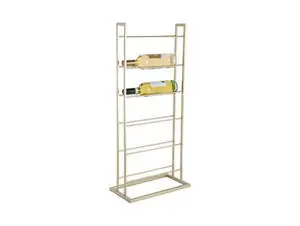 Present time - Wine rack Single Floor metal painted gold
