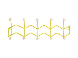 Present time - Coat rack Double Zig Zag bright yellow