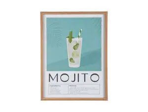 Present time - Wall art Mojito green