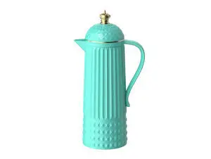 Present time - Thermos bottle Crown turquoise blue