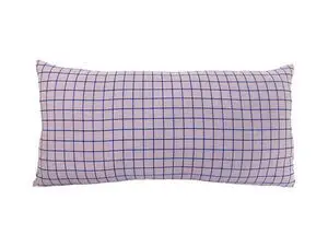 Present time - Cushion Cuadro rectangle soft purple w. dark blue