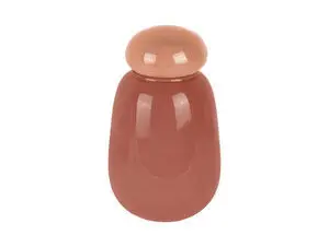 Present time - Vase Nuevo Dulce faded pink w. soft pink lid