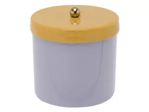 Present time - Storage jar Double Funky small soft purple w. bright yellow