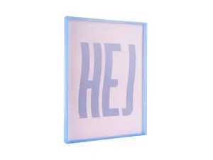 Present time - Wall art Hej large purple