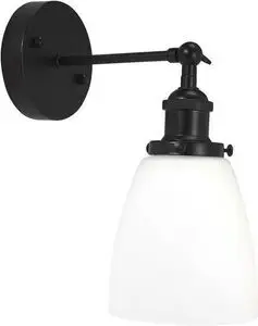 PR Home - Kappa væglampe - Black, opal 14 cm