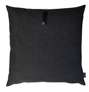 Image of Louise Smærup - Pude - Mono Twist, sort (65x65cm)