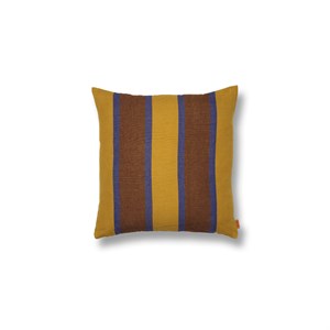 Ferm Living - pude - Grand Cushion - Lime/Bright Blue/Choco