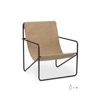 Ferm Living -  Desert Lounge Chair - Black/sand