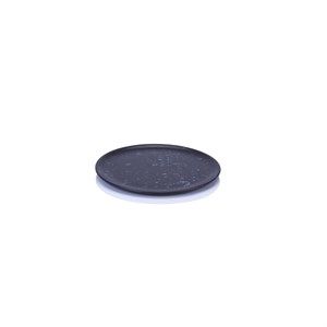 Image of RAW - Dessert tallerken - Sort spotted - 20 cm.