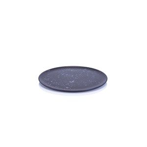 Image of RAW - Frokost tallerken - Sort spotted - 23 cm.