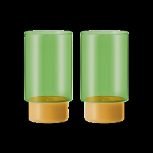 REMEMBER - Store Jill Glas - 2 stk. - Green