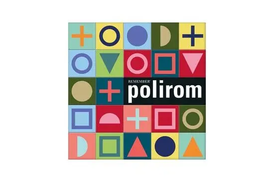 Farverigt spil med gitter af cirkler, trekanter, krydser. Titel: "Remember - Polirom" på forsiden.