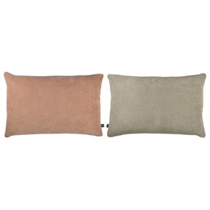 Mette Ditmer - RIBBON pude - Retro Rose/Lysegrå
