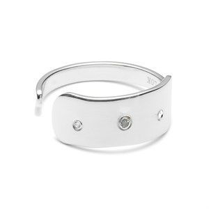 Image of Louise Kragh - Fingerring - Raw Diamond - sølv