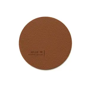 MiLLE W NORDISK DESIGN - Round glasbrik - Cognac - Ø10 cm