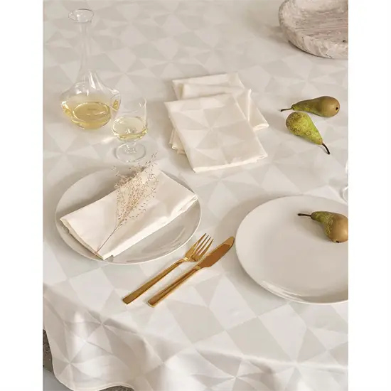 Compliments - Dug - Wind Damask dia. 180 cm - Cream