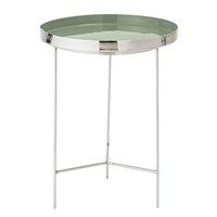 Bloomingville - Bakke bord - grøn/sølv - 40x50 cm - Aluminium 