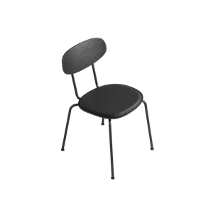 By Wirth - Scala Chair - Sort, Læder - Anthrazite