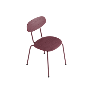 By Wirth - Scala Chair - Rhubarb Red