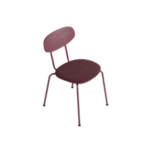 By Wirth - Scala Chair - Rhubarb Red, Tekstil - Rhubarb