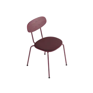 By Wirth - Scala Chair - Rhubarb Red, Tekstil - Rhubarb