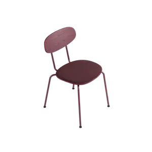 Ekta Living - Scala Chair - Rhubarb Red, Tekstil - Rhubarb