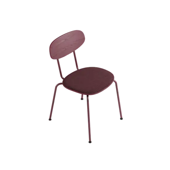 Ekta Living - Scala Chair - Rhubarb Red, Tekstil - Rhubarb